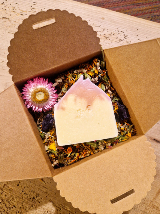 Le coffret Savon Miel, Poudre de Rhubarbe & Lavandin